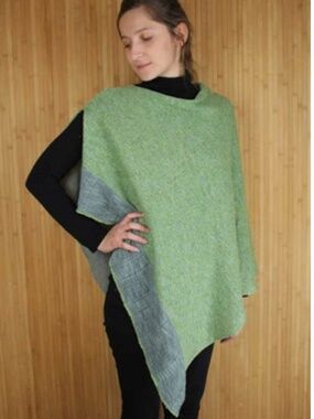 NWT Bill Baber Silk and Linen Cavan Cape, One Size